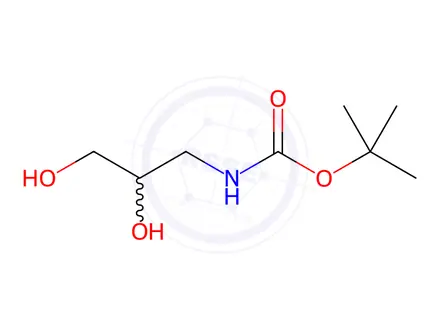 Chemical structure of tert-butyl (2,3-Dihydroxypropyl)carbamate
