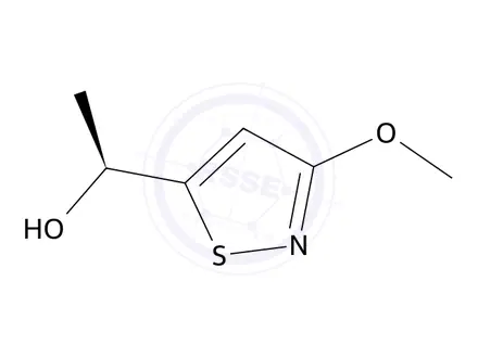 Chemical structure of (S)-1-(3-Methoxyisothiazol-5-yl)ethan-1-ol