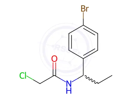 Chemical structure of n-[1-(4-bromophenyl)propyl]-2-chloroacetamide