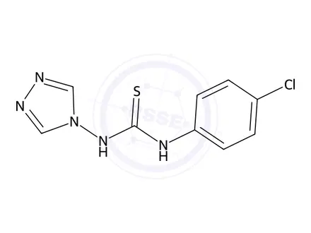 Chemical structure of 1-(4-Chlorophenyl)-3-(4H-1,2,4-triazol-4-yl)thiourea