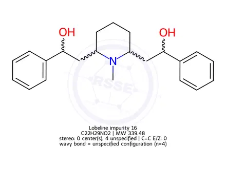 Chemical structure of Lobelin Impurity 3