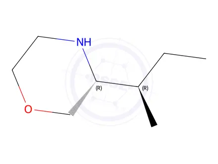 Chemical structure of (R)-3-((R)-sec-butyl)morpholine