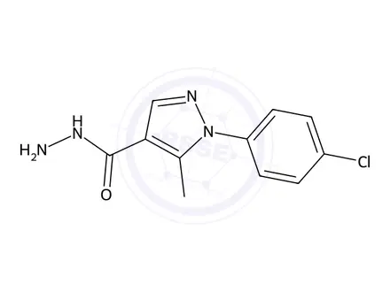 Chemical structure of 1-(4-Chlorophenyl)-5-methyl-1H-pyrazole-4-carbohydrazide