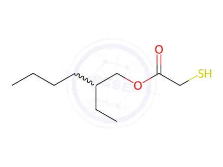 Chemical structure of 2-Ethylhexyl Thioglycolate