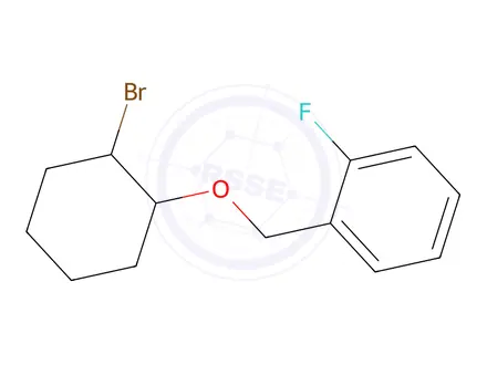 Chemical structure of 1-(((2-Bromocyclohexyl)oxy)methyl)-2-fluorobenzene