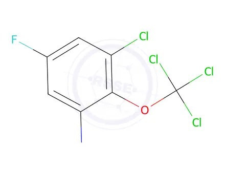 Chemical structure of 1-Chloro-5-fluoro-3-nitro-2-(trichloromethoxy)benzene