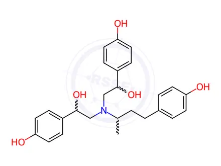 Chemical structure of N-[b-Hydroxy-b-(4-hydroxyphenyl)ethyl]Ractopamine(Mixture of Diastereomers)