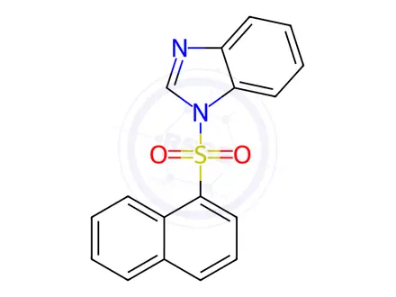 Chemical structure of 1-(Naphthalen-1-ylsulfonyl)-1H-benzo[d]imidazole