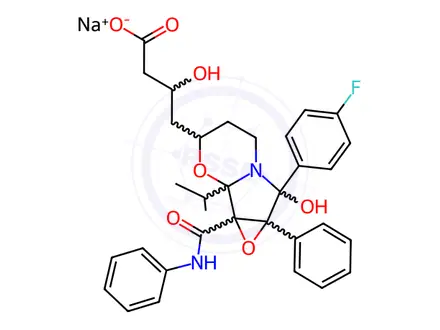 Chemical structure of Atorvastatin Epoxy Pyrrolooxazin 6-hydroxy analog