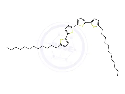 Chemical structure of 5,5'''-Didodecyl-2,2':5',2'':5'',2'''-quaterthiophene