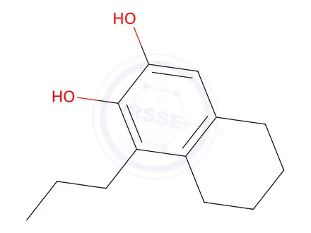 Chemical structure of 2,3-Naphthalenediol, 5,6,7,8-tetrahydro-1-propyl-(6CI)