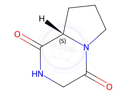 Chemical structure of Cyclo(Gly-L-Pro)