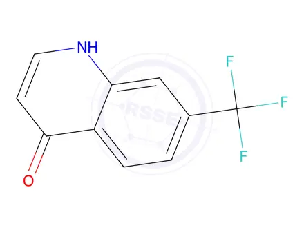 Chemical structure of 4-hydroxy-7-trifluoromethylquinoline 322-97-4