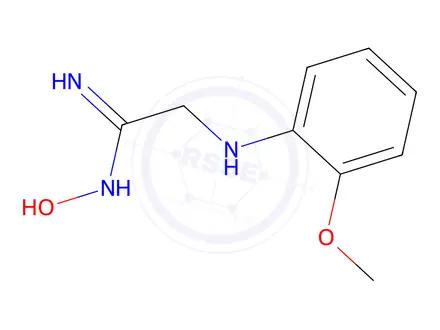Chemical structure of N-Hydroxy-2-((2-methoxyphenyl)amino)acetimidamide