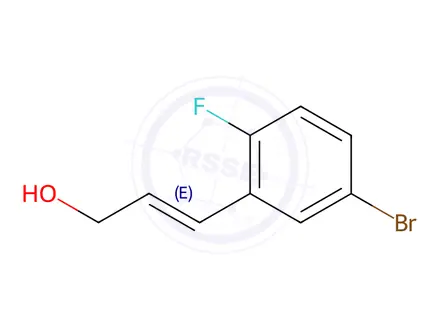 Chemical structure of (e)-3-(5-Bromo-2-fluorophenyl)prop-2-en-1-ol