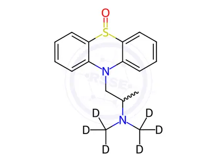 Chemical structure of Promethazine Sulfoxide-d6