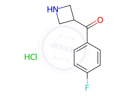 Chemical structure of azetidin-3-yl(4-fluorophenyl)methanone hydrochloride
