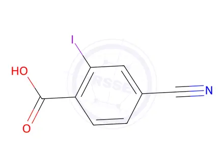 Chemical structure of 4-Cyano-2-iodobenzoic acid