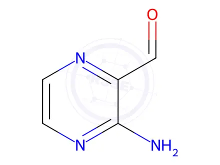 Chemical structure of 3-aminopyrazine-2-carbaldehyde