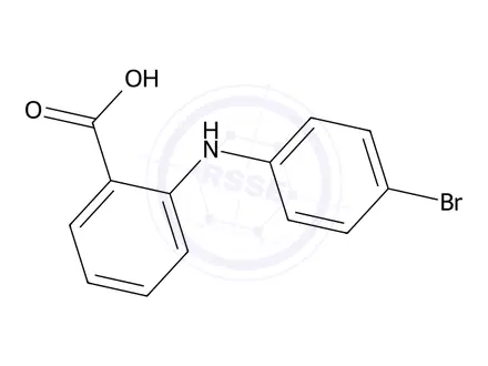 Chemical structure of 2-((4-Bromophenyl)amino)benzoic acid