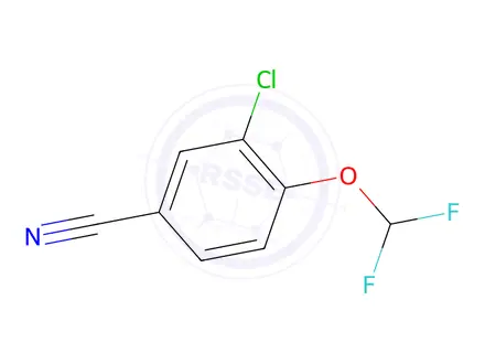 Chemical structure of 3-Chloro-4-(difluoromethoxy)benzonitrile