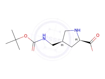Chemical structure of (2R,4R)-4-(((tert-butoxycarbonyl)amino)methyl)pyrrolidine-2-carboxylic acid(WX192274)