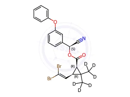 Chemical structure of Deltamethrin D6