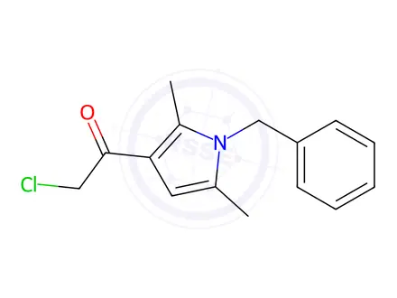Chemical structure of 1-(1-Benzyl-2,5-dimethyl-1h-pyrrol-3-yl)-2-chloroethan-1-one