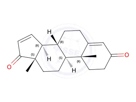 Chemical structure of Androsta-4,15-diene-3,17-dione