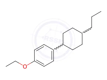 Chemical structure of trans-1-Ethoxy-4-(4-N-propylcyclohexyl)benzene