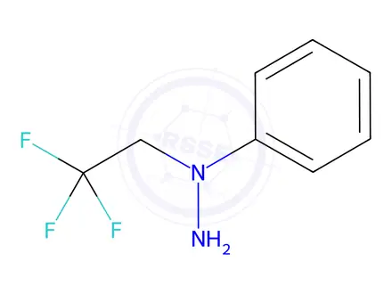 Chemical structure of 1-Phenyl-1-(2,2,2-trifluoroethyl)hydrazine