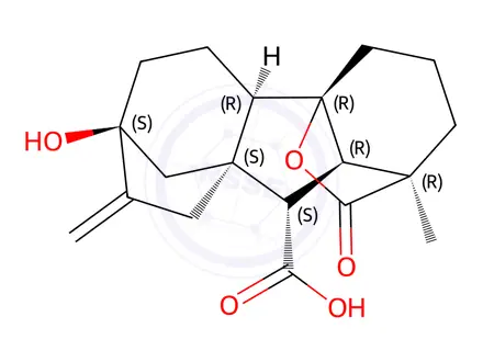 Chemical structure of Gibberellin A20
