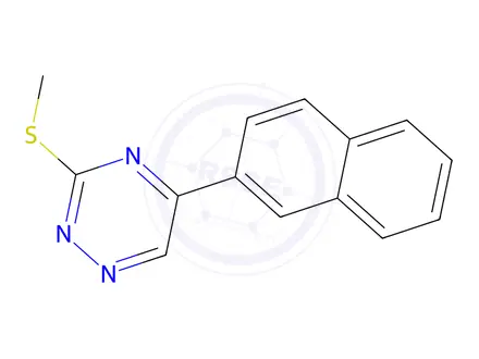 Chemical structure of 3-(Methylthio)-5-(naphthalen-2-yl)-1,2,4-triazine