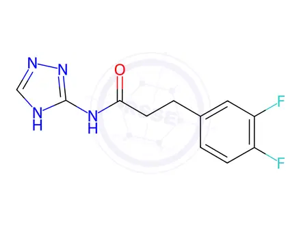 Chemical structure of 3-(3,4-Difluorophenyl)-N-(4h-1,2,4-triazol-3-yl)propanamide
