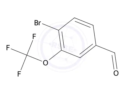 Chemical structure of 4-Bromo-3-(trifluoromethoxy)benzaldehyde