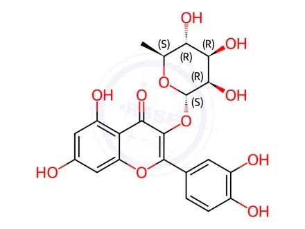 Chemical structure of Quercitrin