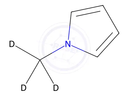 Chemical structure of N-Methyl-d3-pyrrole
