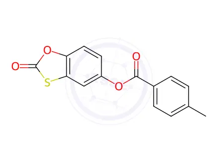 Chemical structure of 2-Oxobenzo[d][1,3]oxathiol-5-yl 4-methylbenzoate