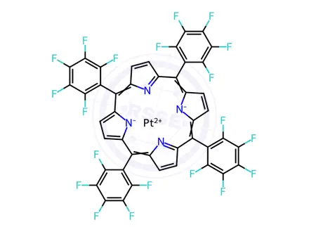 Chemical structure of Platinum(II) meso-tetra(pentafluorophenyl)porphine