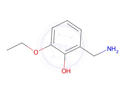 Chemical structure of 2-(aminomethyl)-6-ethoxyphenol