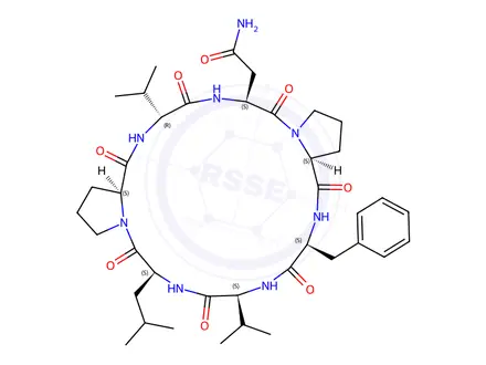 Chemical structure of axinastatin 2