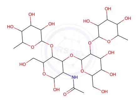 Chemical structure of Lewis B tetrasaccharide