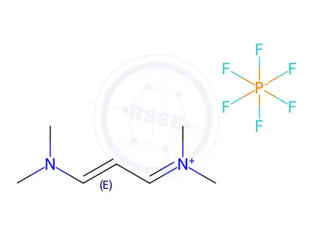 Chemical structure of N-[3-(Dimethylamino)allylidene]-N-methylmethanaminium Hexafluorophosphate