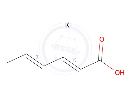 Chemical structure of Potassium Sorbate Working Standard (Secondary Reference Standard)
