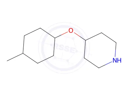 Chemical structure of 4-((4-Methylcyclohexyl)oxy)piperidine
