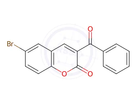Chemical structure of 3-Benzoyl-6-bromo-2h-chromen-2-one