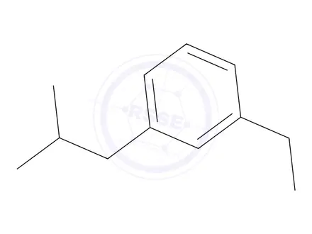 Chemical structure of Meta Ethyl Isobutyl Benzene