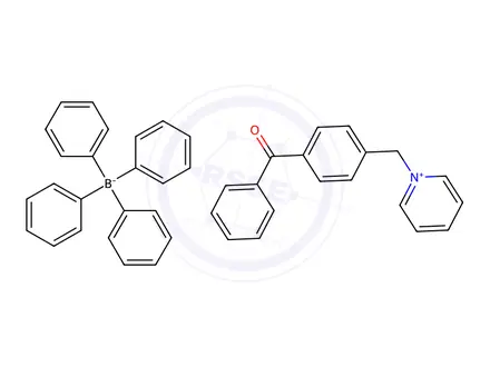 Chemical structure of 1-(4-[BENZOYL] BENZYL)PYRIDINIUM TETRAPHENYLBORATE