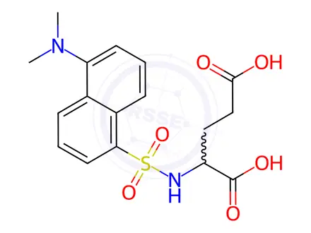 Chemical structure of DANSYL-DL-GLUTAMIC ACID
