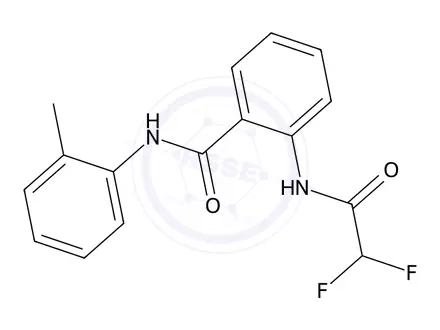 Chemical structure of 2-(2,2-Difluoroacetamido)-N-(o-tolyl)benzamide